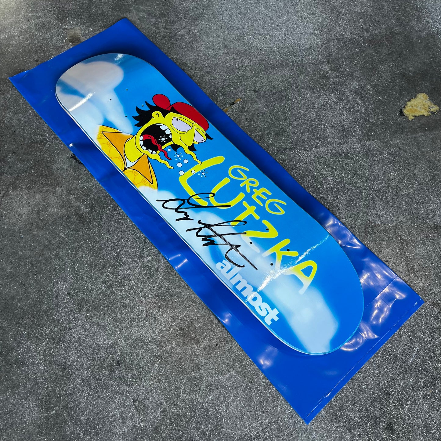SIGNED Greg Lutzka Almost Wallride Exclusive Skateboard Deck