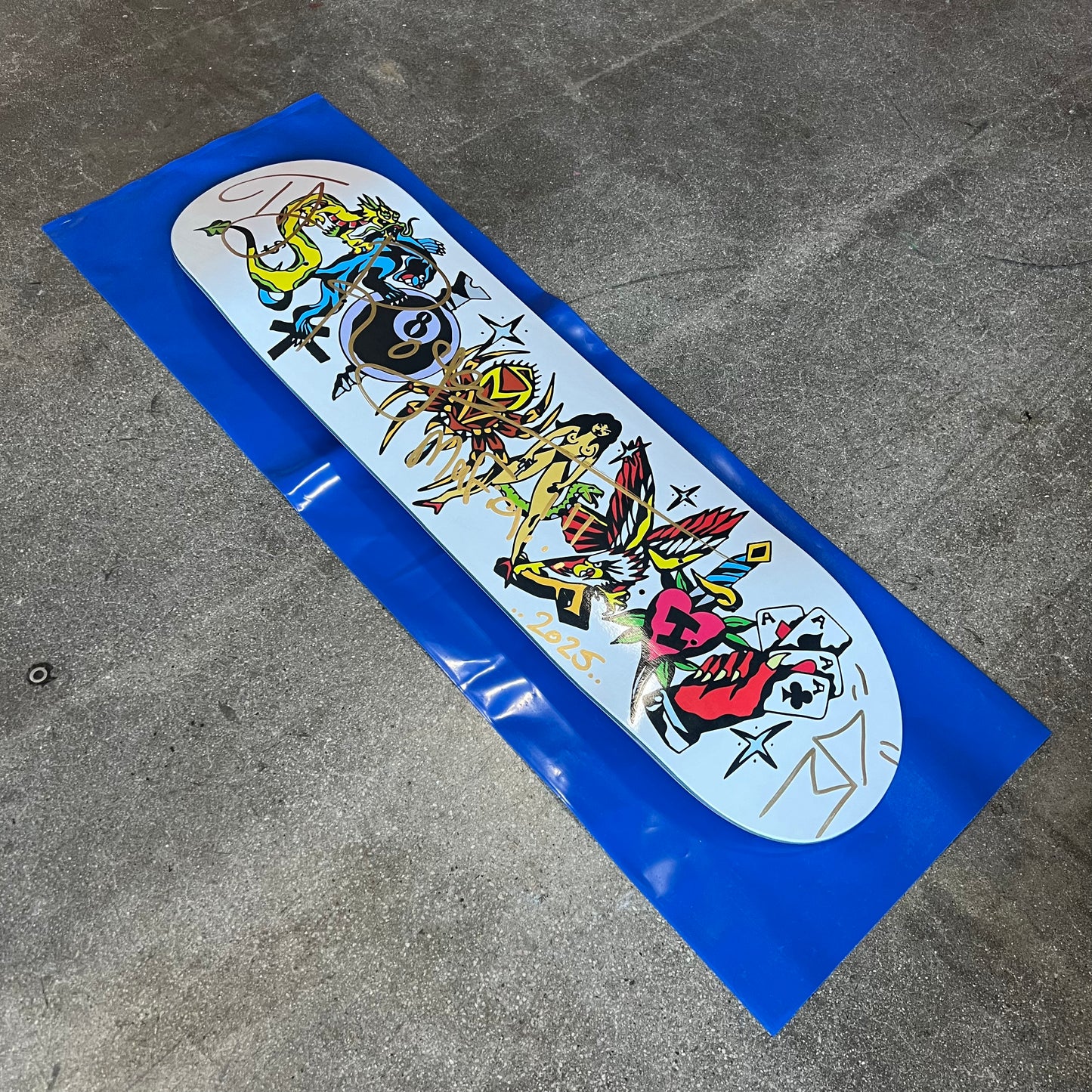 SIGNED TJ Rogers Sk8mafia Blind Bag Wallride Exclusive Autographed Skateboard Deck