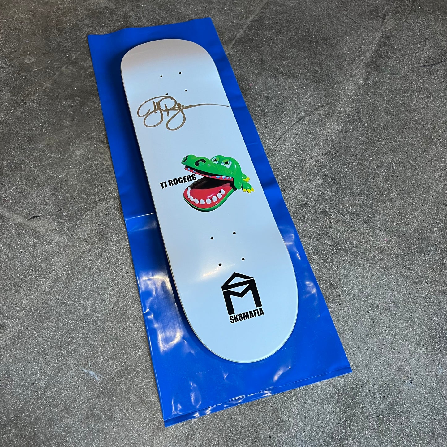 SIGNED TJ Rogers Sk8mafia Blind Bag Wallride Exclusive Autographed Skateboard Deck