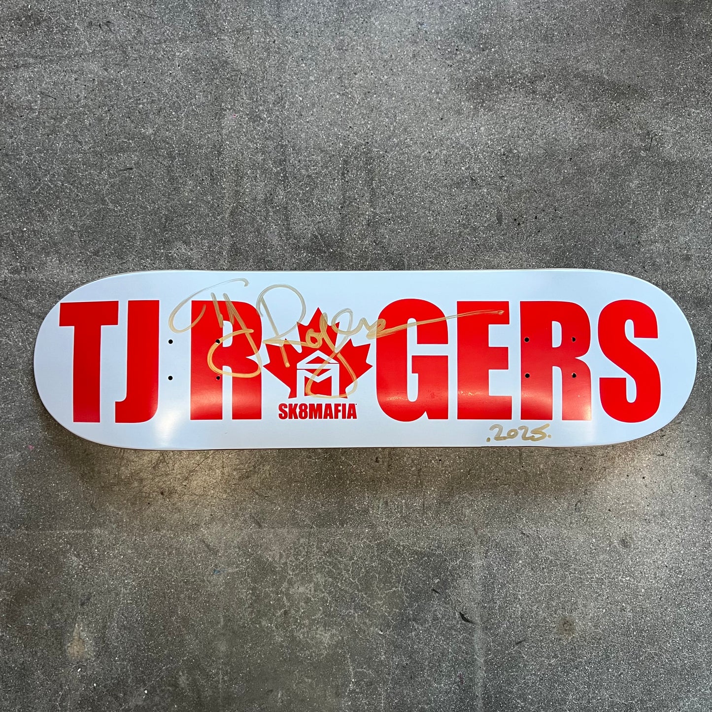 SIGNED TJ Rogers Sk8mafia Blind Bag Wallride Exclusive Autographed Skateboard Deck