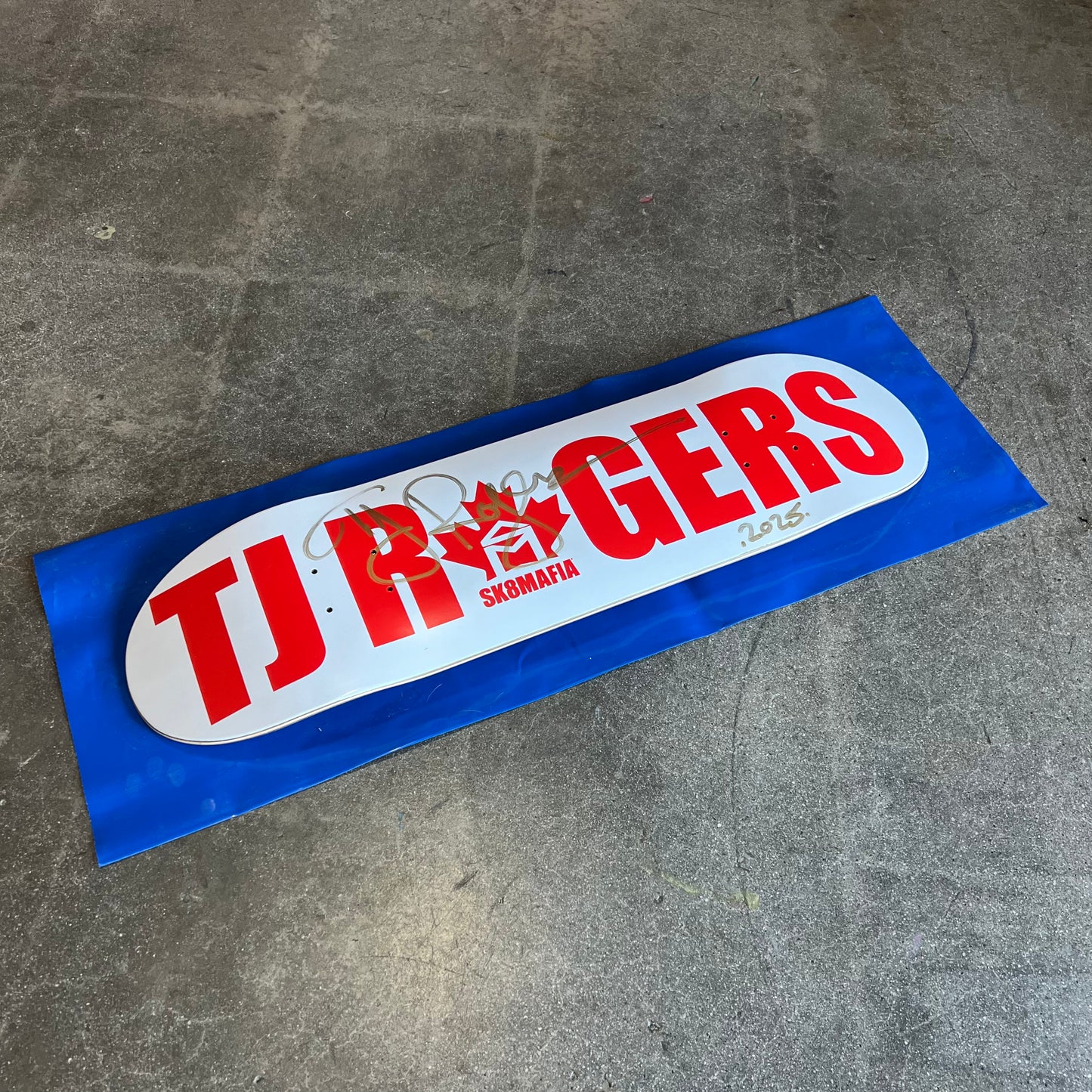 SIGNED TJ Rogers Sk8mafia Blind Bag Wallride Exclusive Autographed Skateboard Deck
