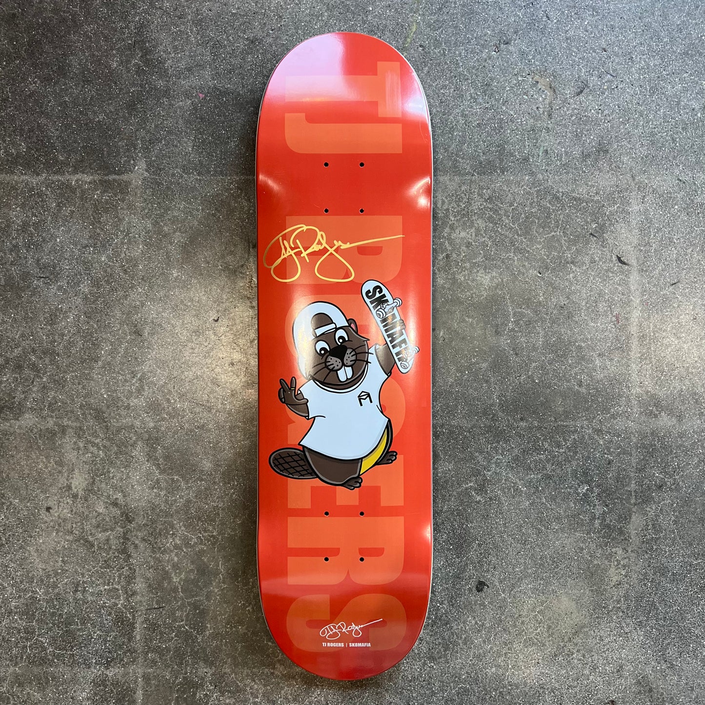 SIGNED TJ Rogers Sk8mafia Blind Bag Wallride Exclusive Autographed Skateboard Deck