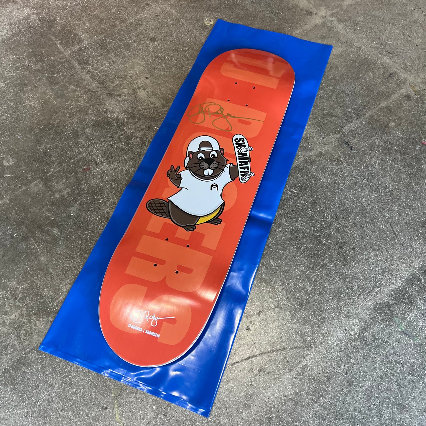 SIGNED TJ Rogers Sk8mafia Blind Bag Wallride Exclusive Autographed Skateboard Deck