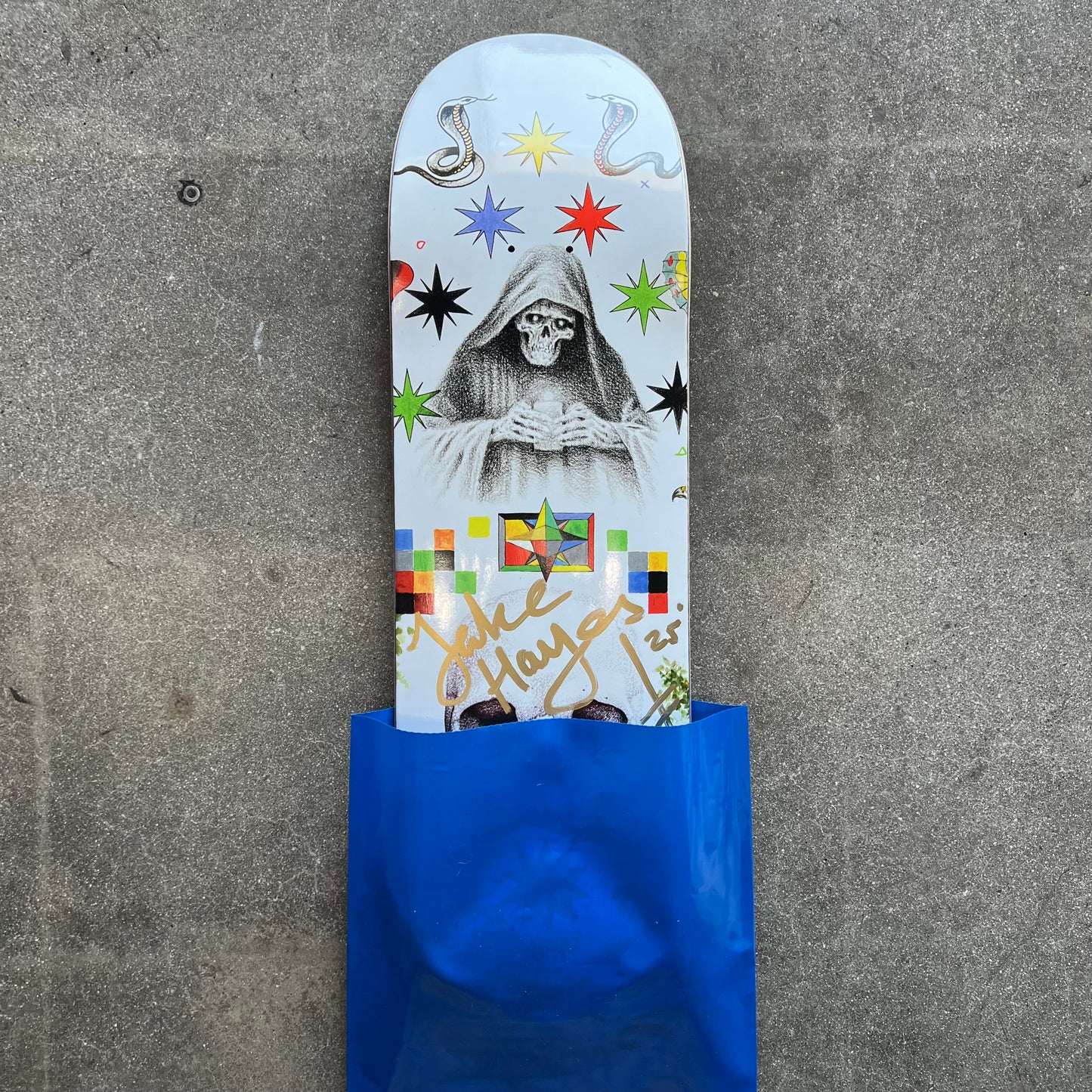 SIGNED Jake Hayes Wallride Exclusive Blind Bag Skateboard Deck