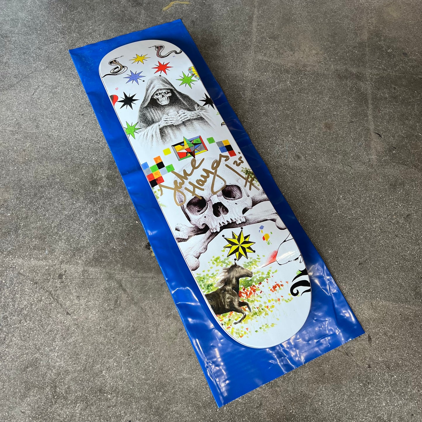 SIGNED Jake Hayes Wallride Exclusive Blind Bag Skateboard Deck
