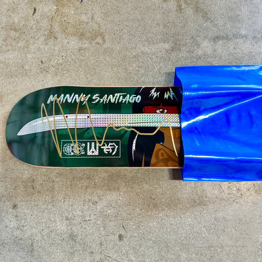 SIGNED Manny Santiago Wallride Exclusive Blind Bag Skateboard Deck