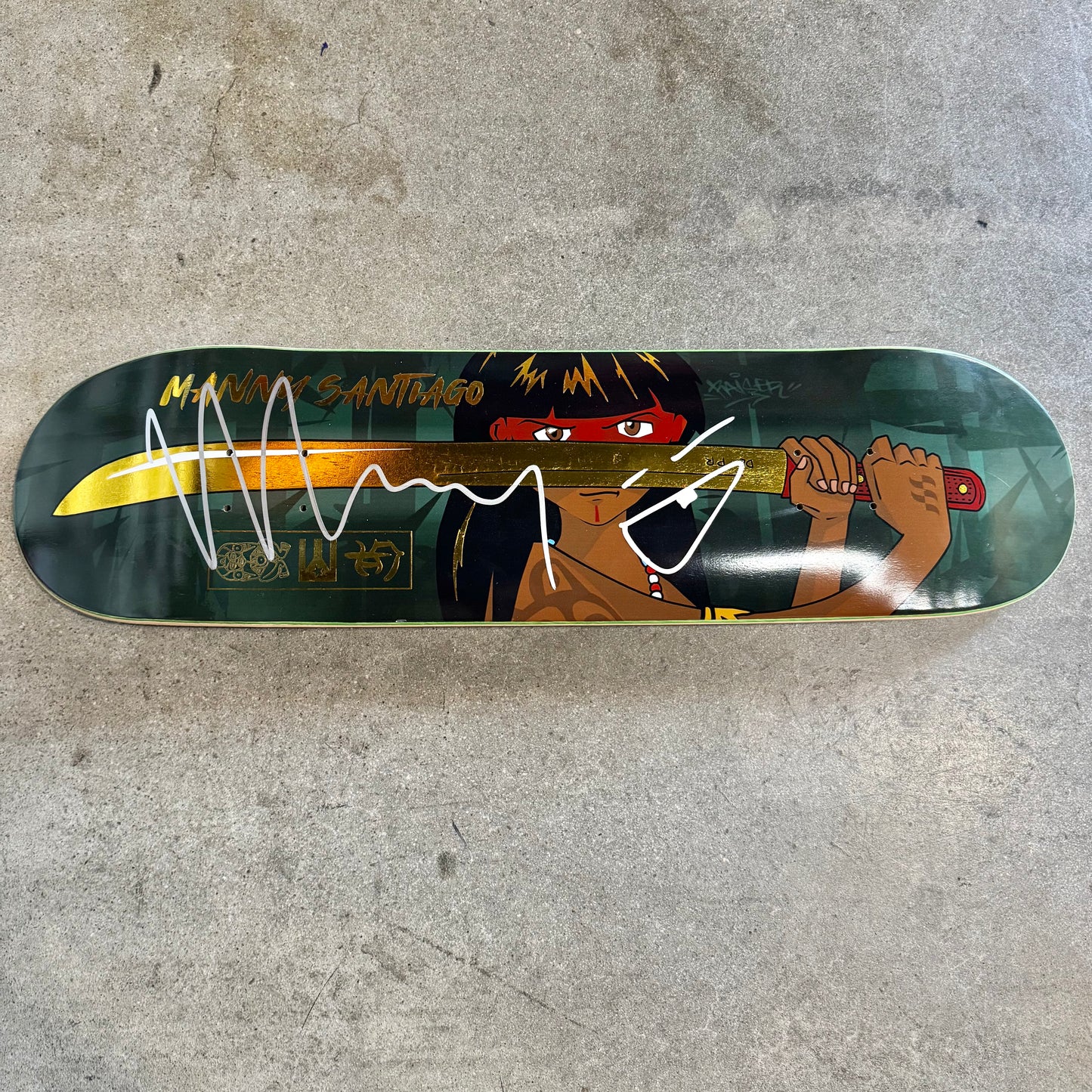 SIGNED Manny Santiago Wallride Exclusive Blind Bag Skateboard Deck