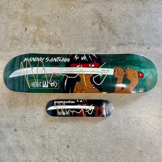 SIGNED  Manny Santiago Wallride Exclusive Taina Guerrera HANDBOARD