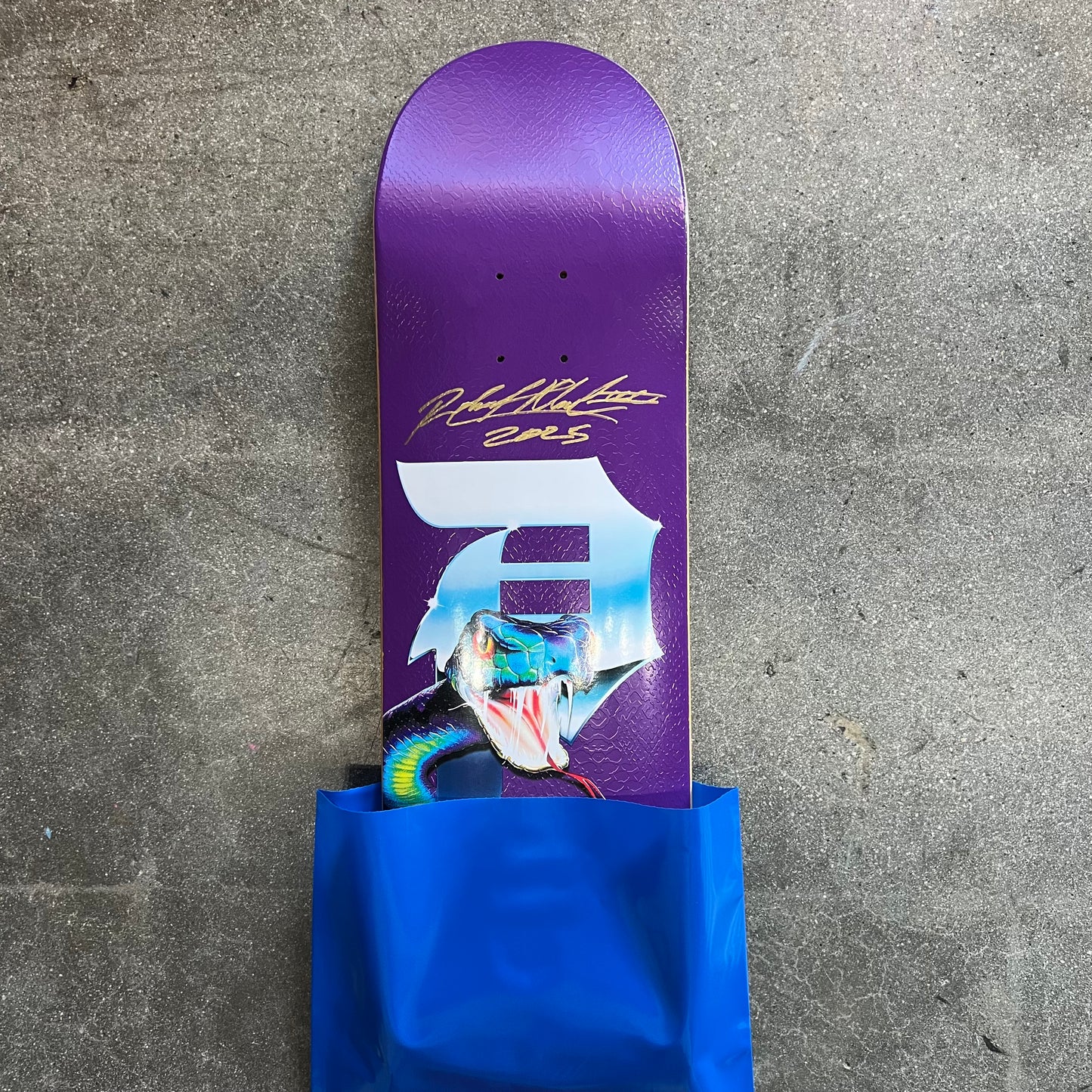 SIGNED Robert Neal Wallride Exclusive Blind Bag Skateboard Deck