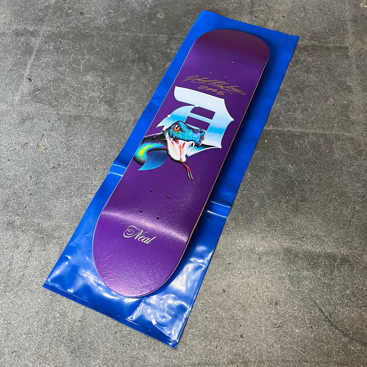 SIGNED Robert Neal Wallride Exclusive Blind Bag Skateboard Deck