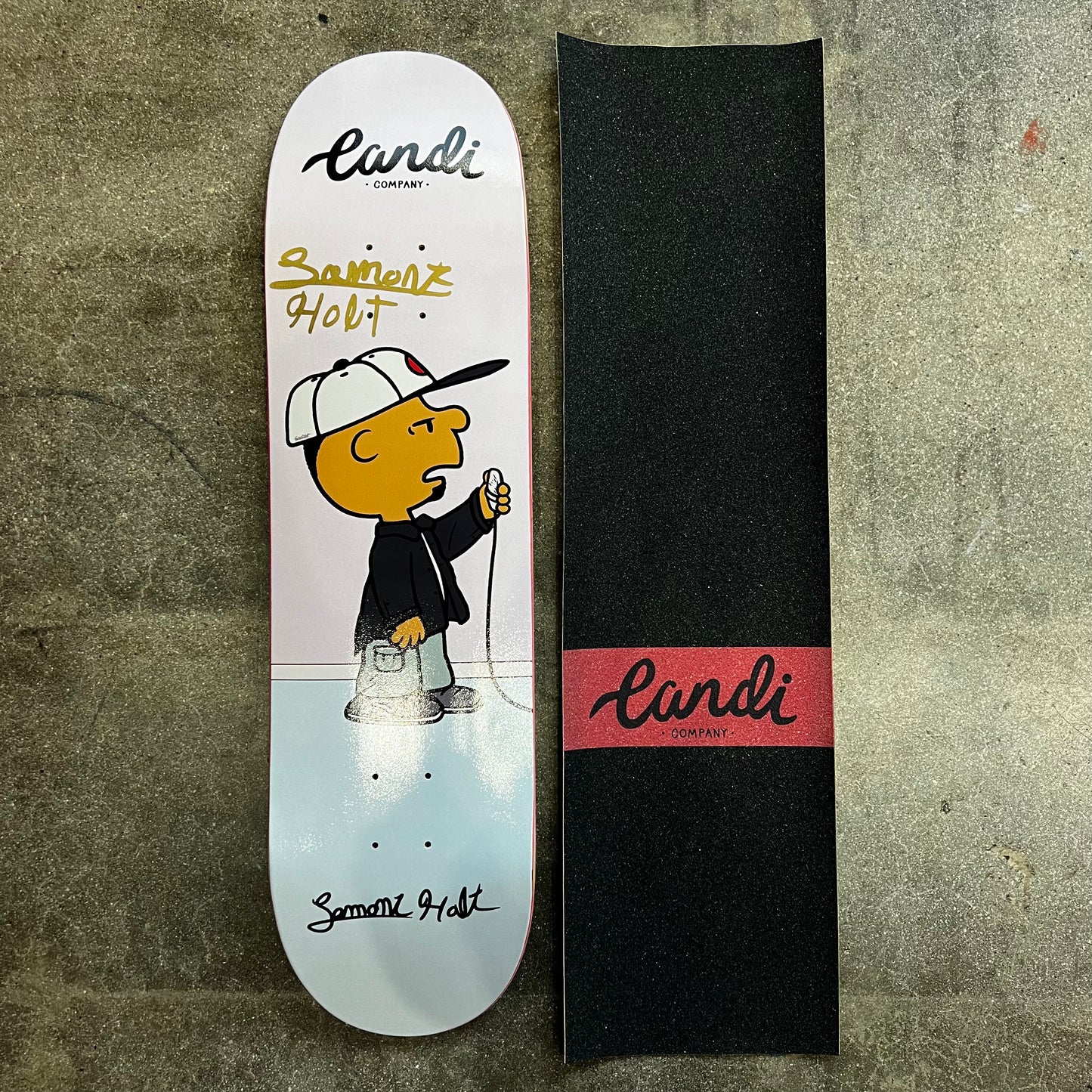 SIGNED Lamont Holt Wallride Exclusive Autographed Skateboard Deck Plus Griptape