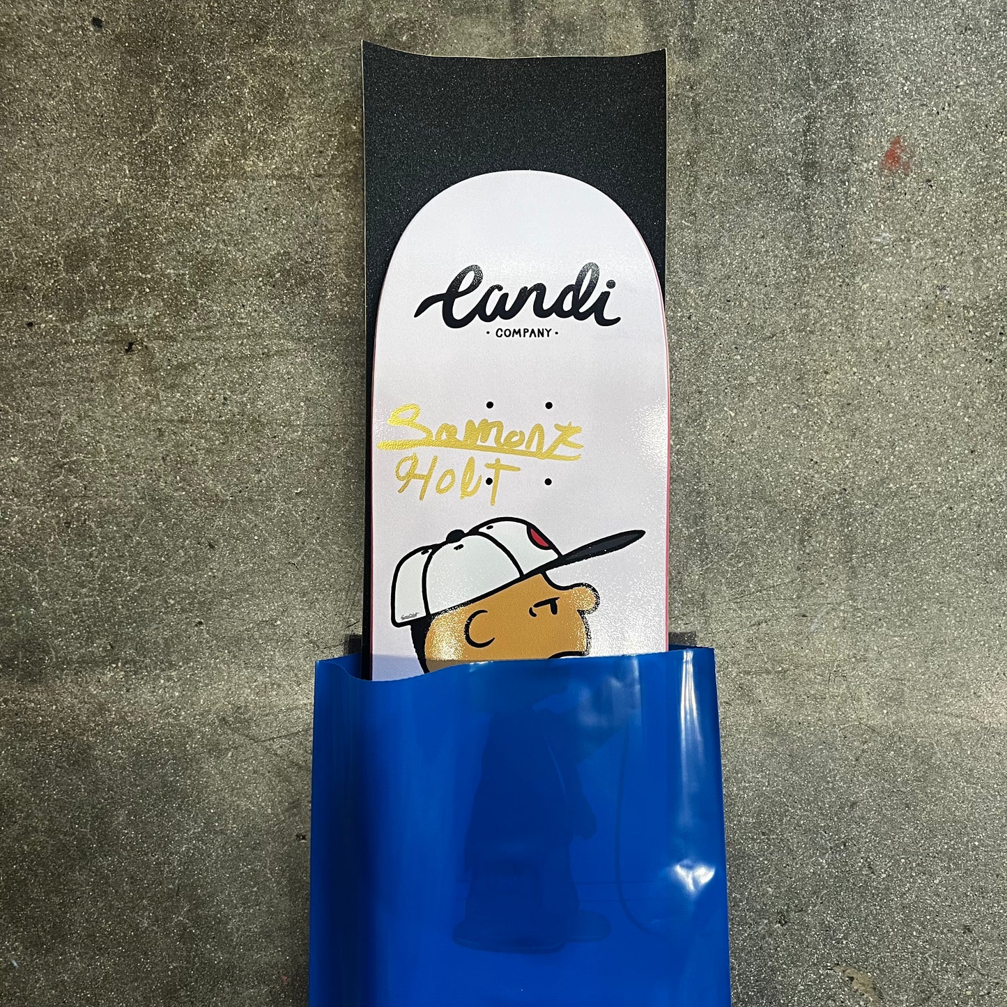 SIGNED Lamont Holt Wallride Exclusive Autographed Skateboard Deck Plus Griptape
