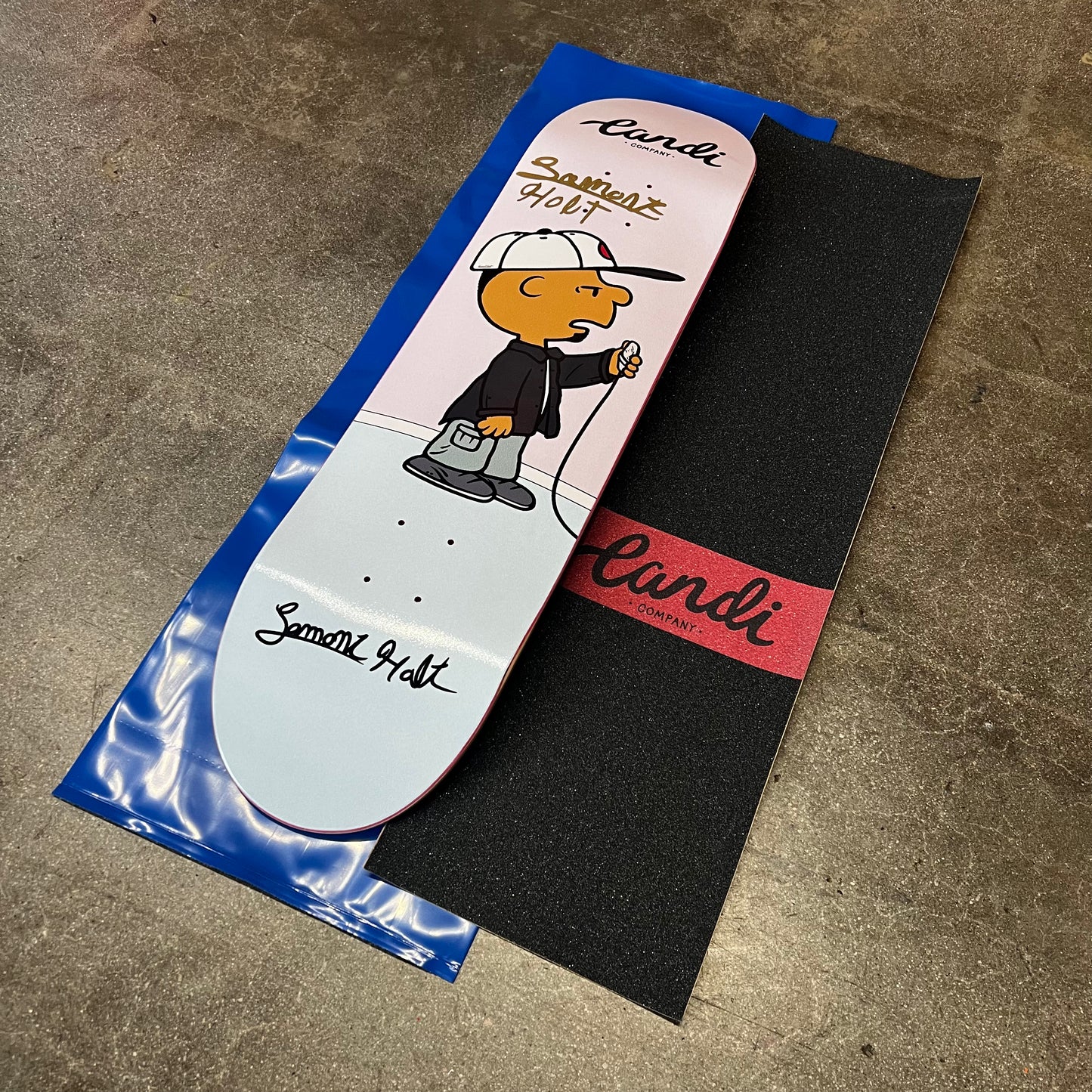 SIGNED Lamont Holt Wallride Exclusive Autographed Skateboard Deck Plus Griptape