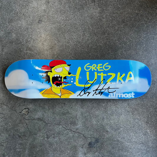 SIGNED Greg Lutzka Almost Wallride Exclusive Skateboard Deck