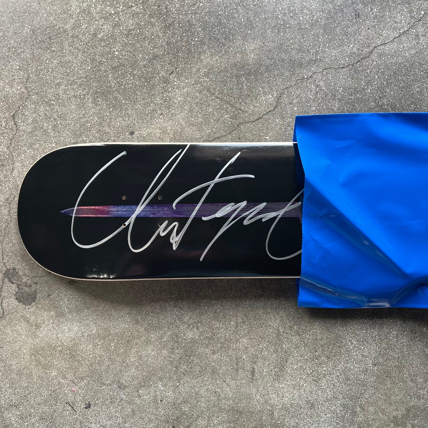 SIGNED Chris Chann Unsatisfied Wallride Exclusive Blind Bag Skateboard Deck