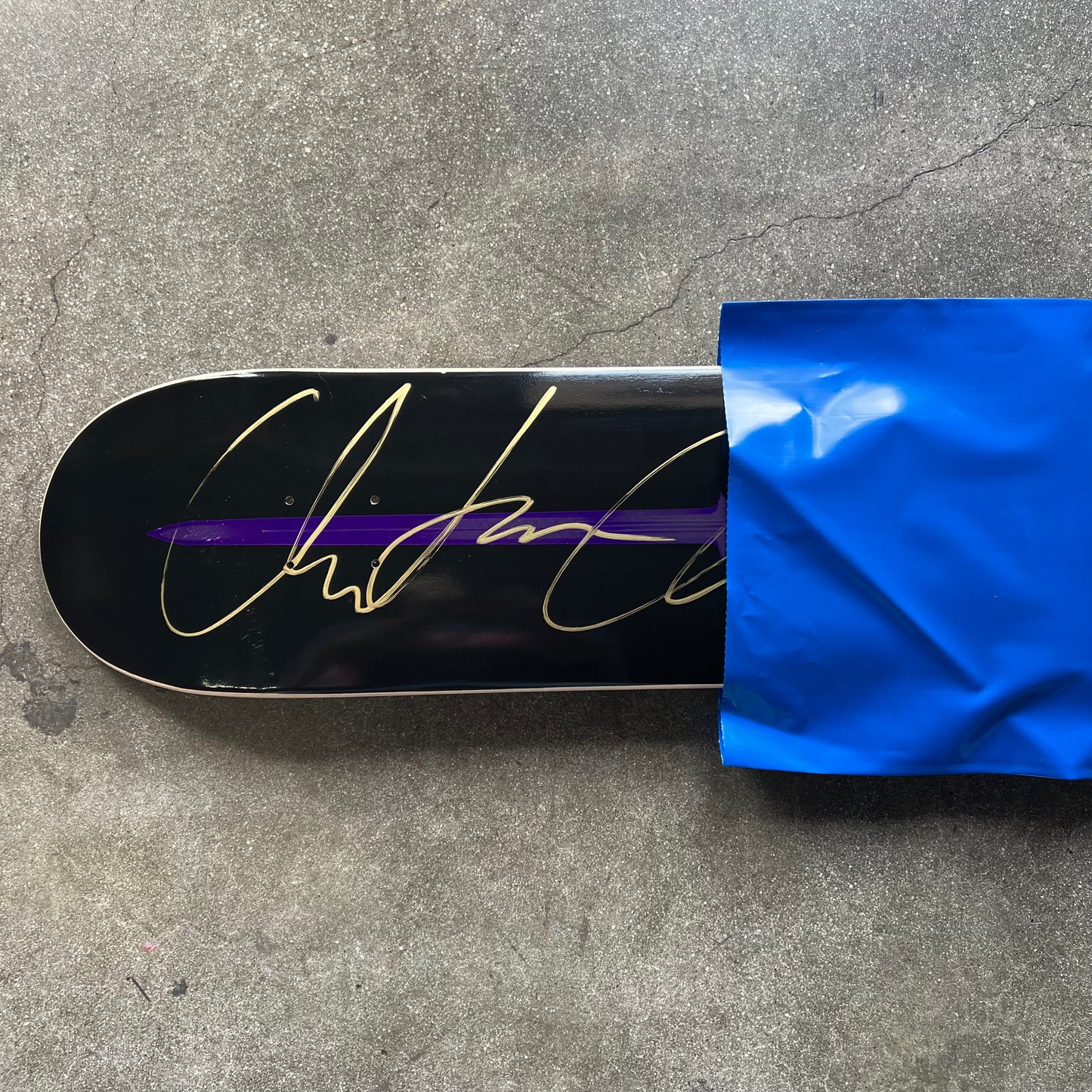 SIGNED Chris Chann Unsatisfied Wallride Exclusive Blind Bag Skateboard Deck