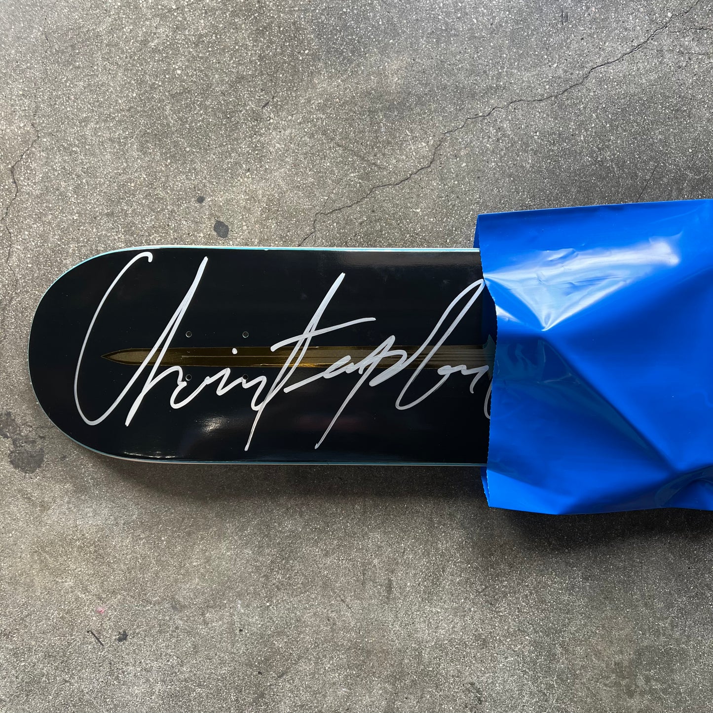 SIGNED Chris Chann Unsatisfied Wallride Exclusive Blind Bag Skateboard Deck