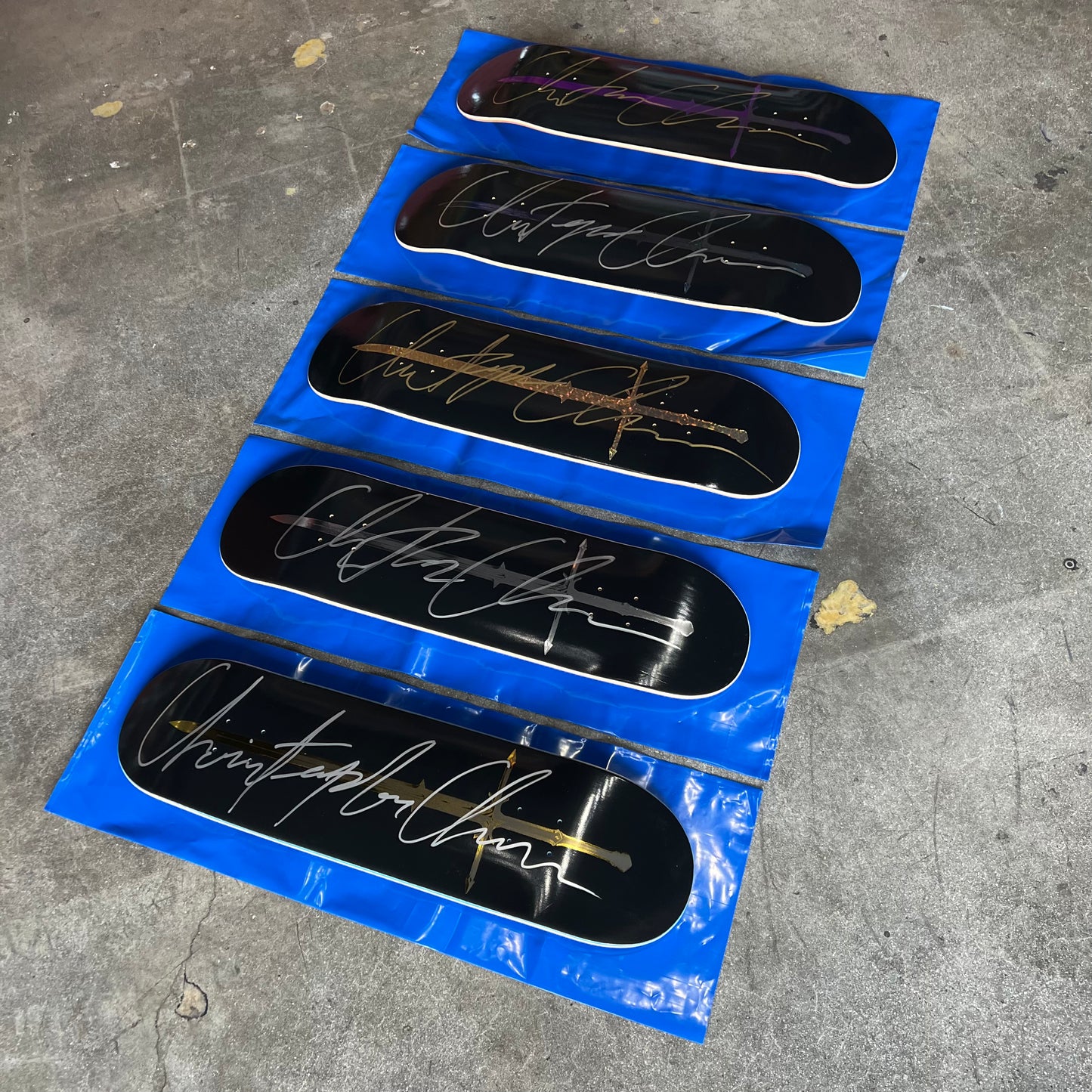 SIGNED Chris Chann Unsatisfied Wallride Exclusive Blind Bag Skateboard Deck
