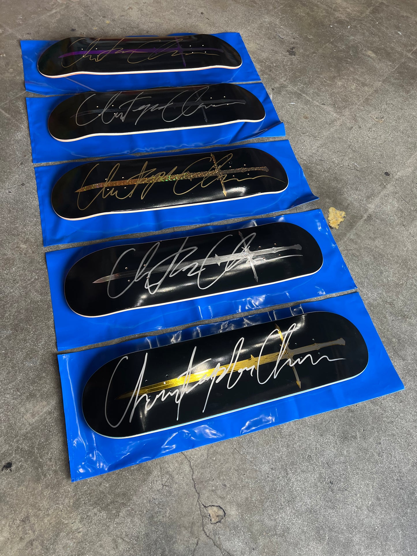 SIGNED Chris Chann Unsatisfied Wallride Exclusive Blind Bag Skateboard Deck