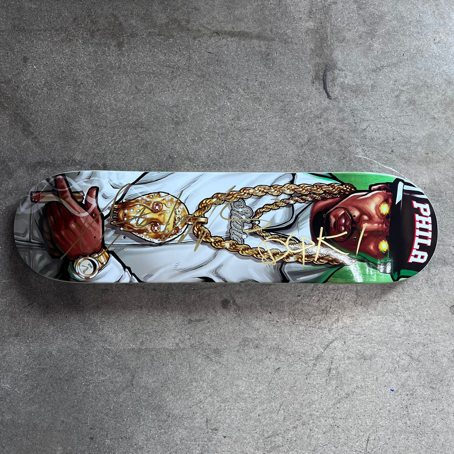 SIGNED Stevie Williams Wallride Exclusive Blind Bag Skateboard Deck