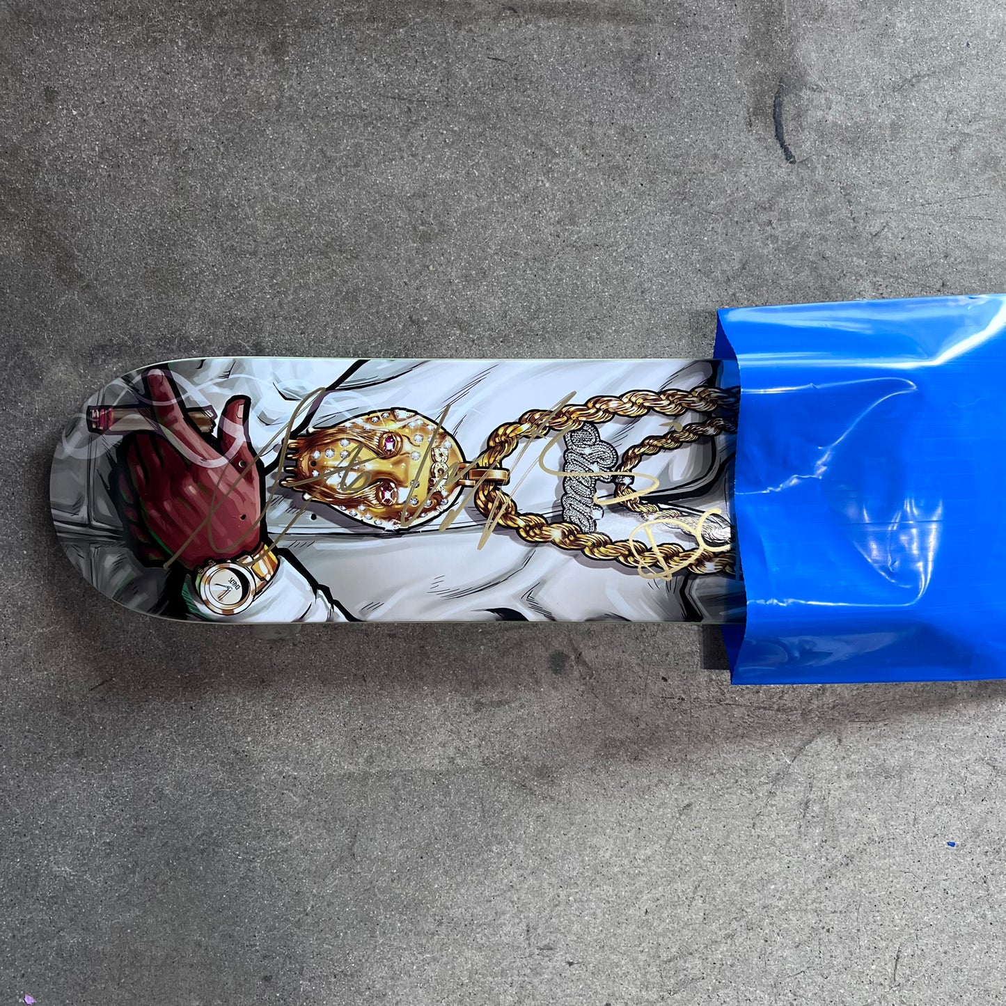 SIGNED Stevie Williams Wallride Exclusive Blind Bag Skateboard Deck