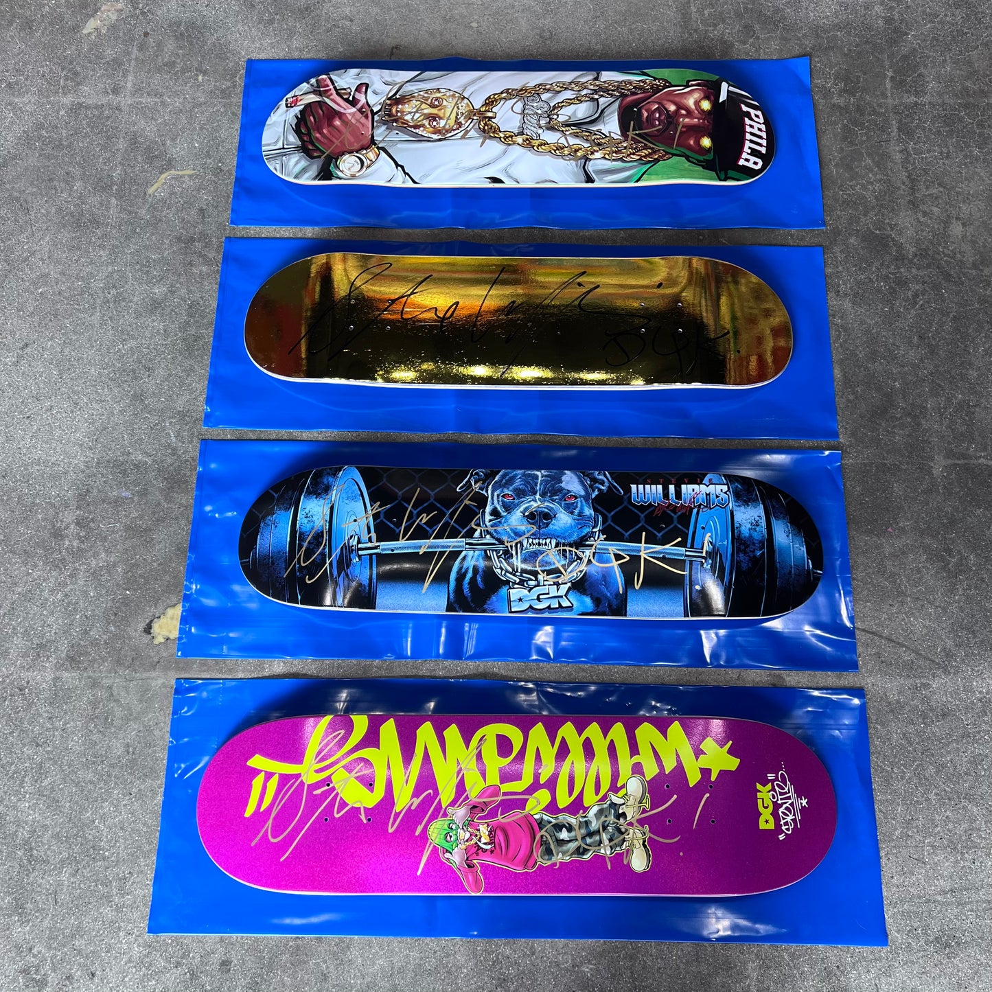 SIGNED Stevie Williams Wallride Exclusive Blind Bag Skateboard Deck