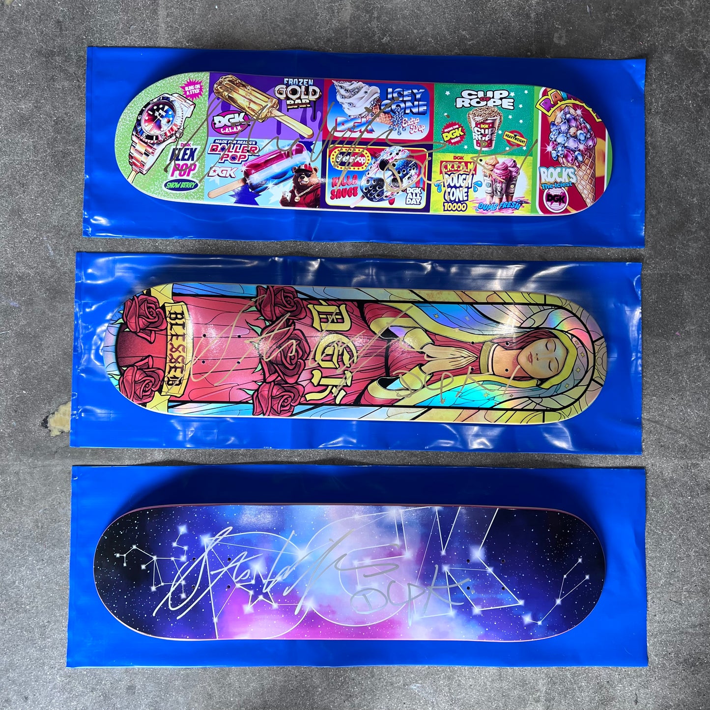 SIGNED Stevie Williams Wallride Exclusive Blind Bag Skateboard Deck
