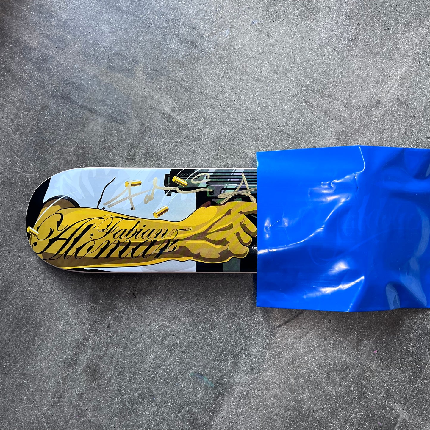 SIGNED Fabian Alomar Wallride Exclusive Blind Bag Skateboard Deck