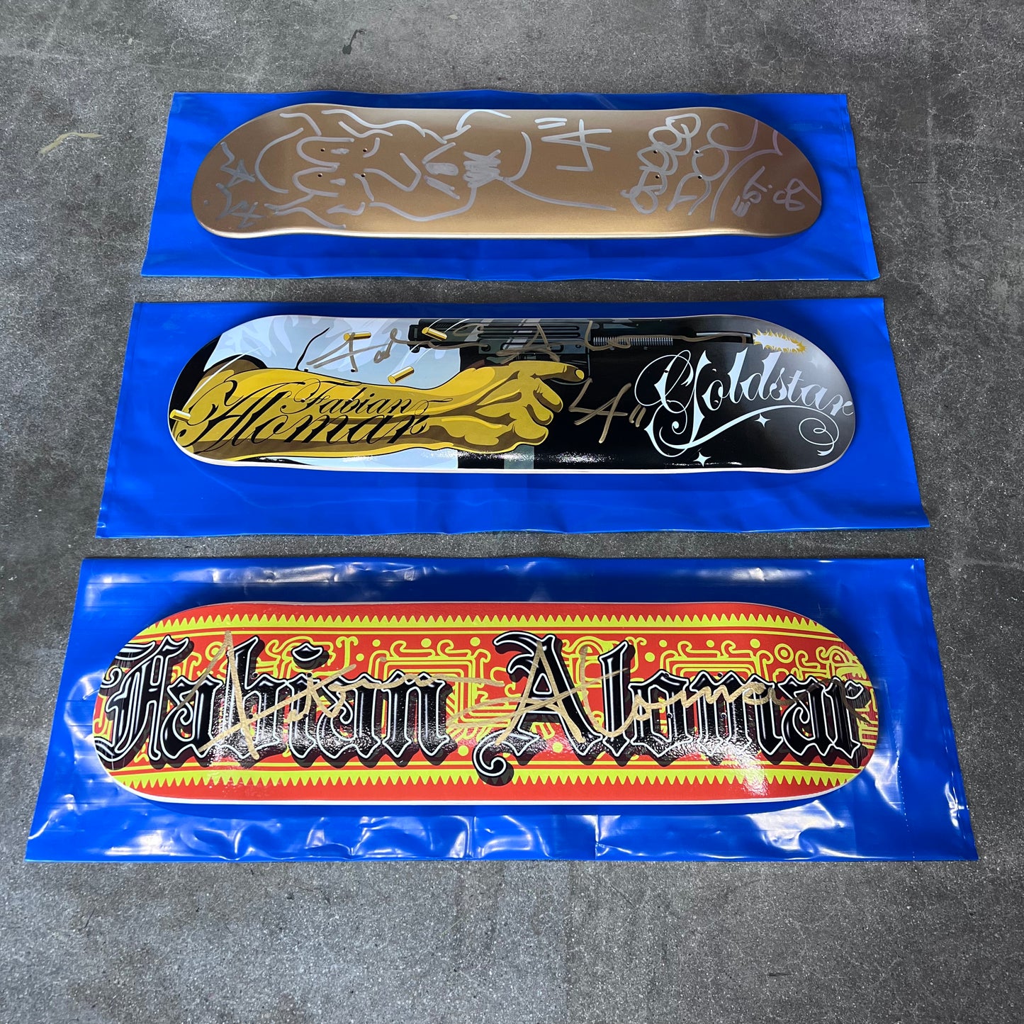 SIGNED Fabian Alomar Wallride Exclusive Blind Bag Skateboard Deck