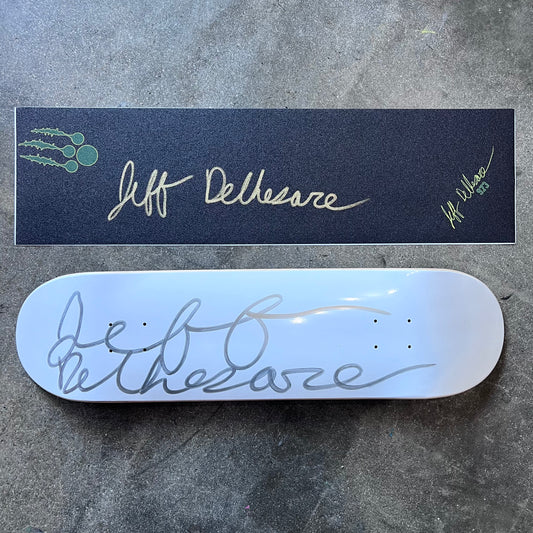SIGNED Jeff DeChesare Wallride Exclusive Dipped Skateboard Deck and Autographed Griptape