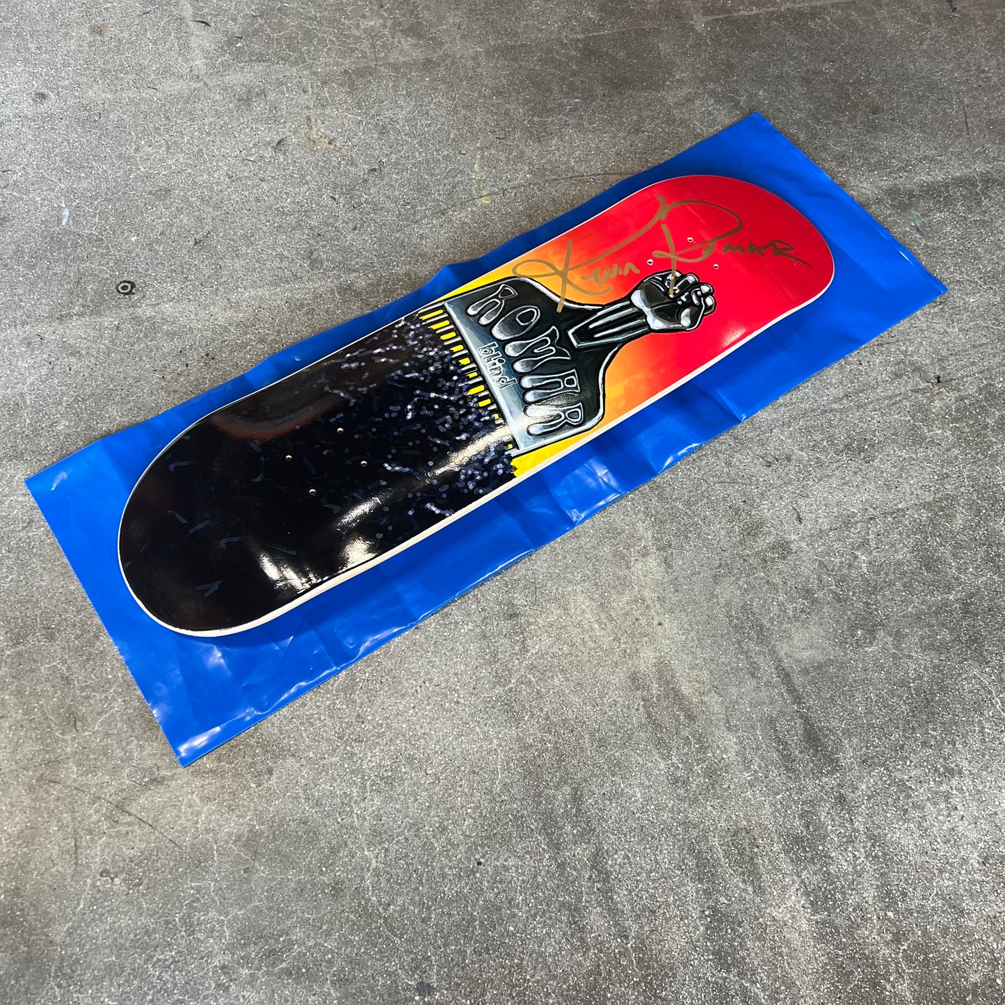 SIGNED Kevin Romar Wallride Exclusive Autographed Skateboard Deck