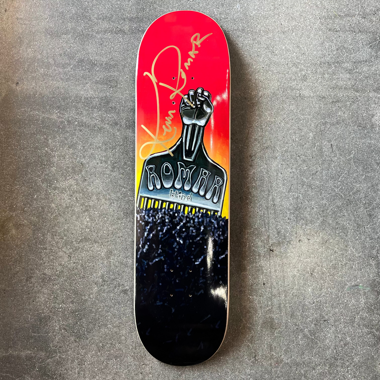 SIGNED Kevin Romar Wallride Exclusive Autographed Skateboard Deck