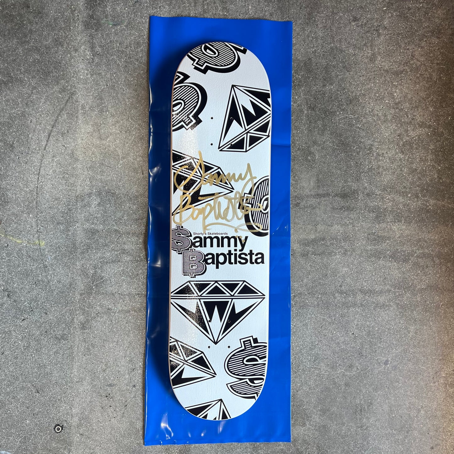 SIGNED Sammy Baptista Shorty's Wallride Exclusive Autographed Skateboard Deck