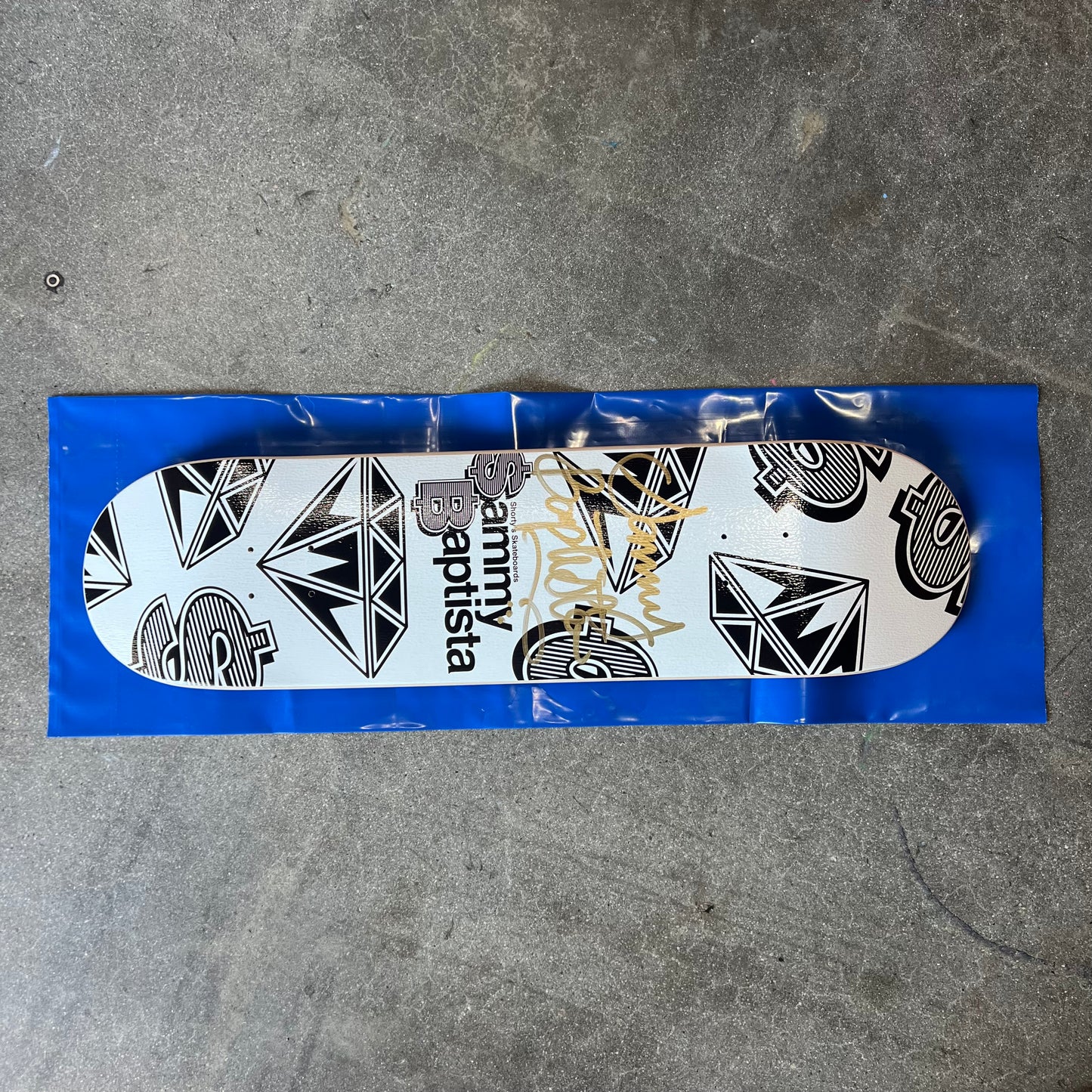SIGNED Sammy Baptista Shorty's Wallride Exclusive Autographed Skateboard Deck