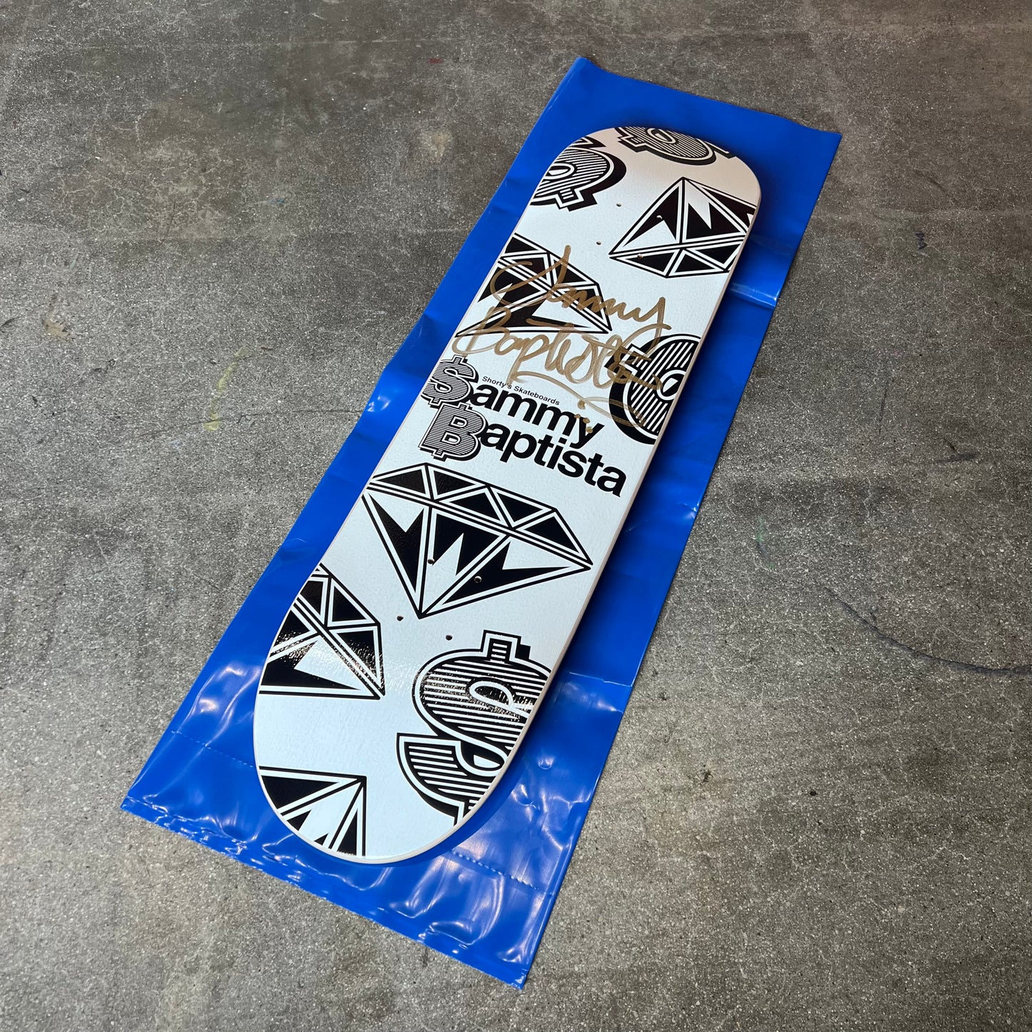 SIGNED Sammy Baptista Shorty's Wallride Exclusive Autographed Skateboard Deck