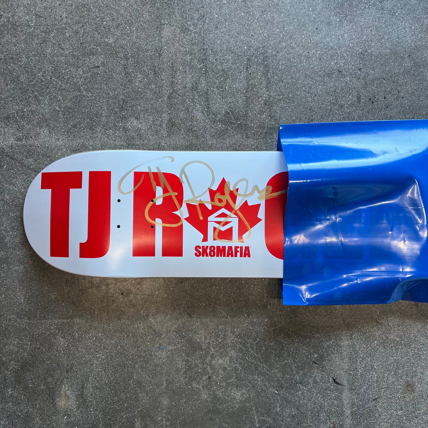 SIGNED TJ Rogers Sk8mafia Blind Bag Wallride Exclusive Autographed Skateboard Deck