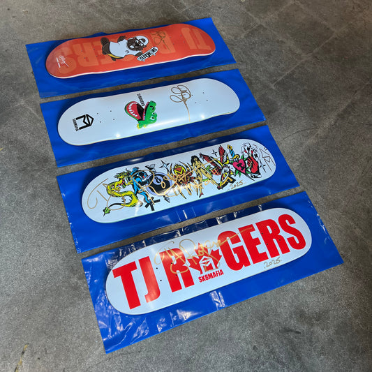 SIGNED TJ Rogers Sk8mafia Blind Bag Wallride Exclusive Autographed Skateboard Deck
