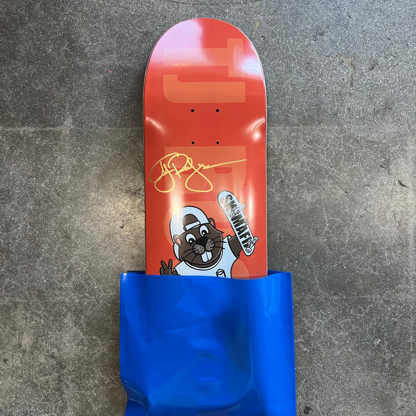 SIGNED TJ Rogers Sk8mafia Blind Bag Wallride Exclusive Autographed Skateboard Deck