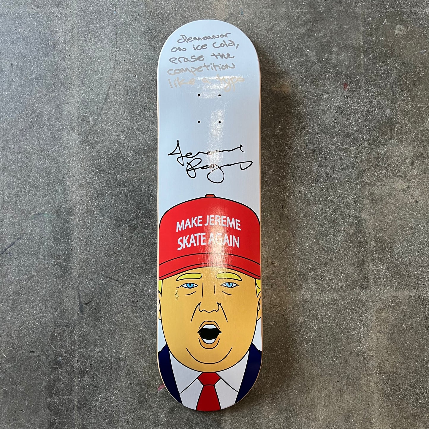 SIGNED Jereme Rogers MJSA Wallride Exclusive Autographed Skateboard Deck