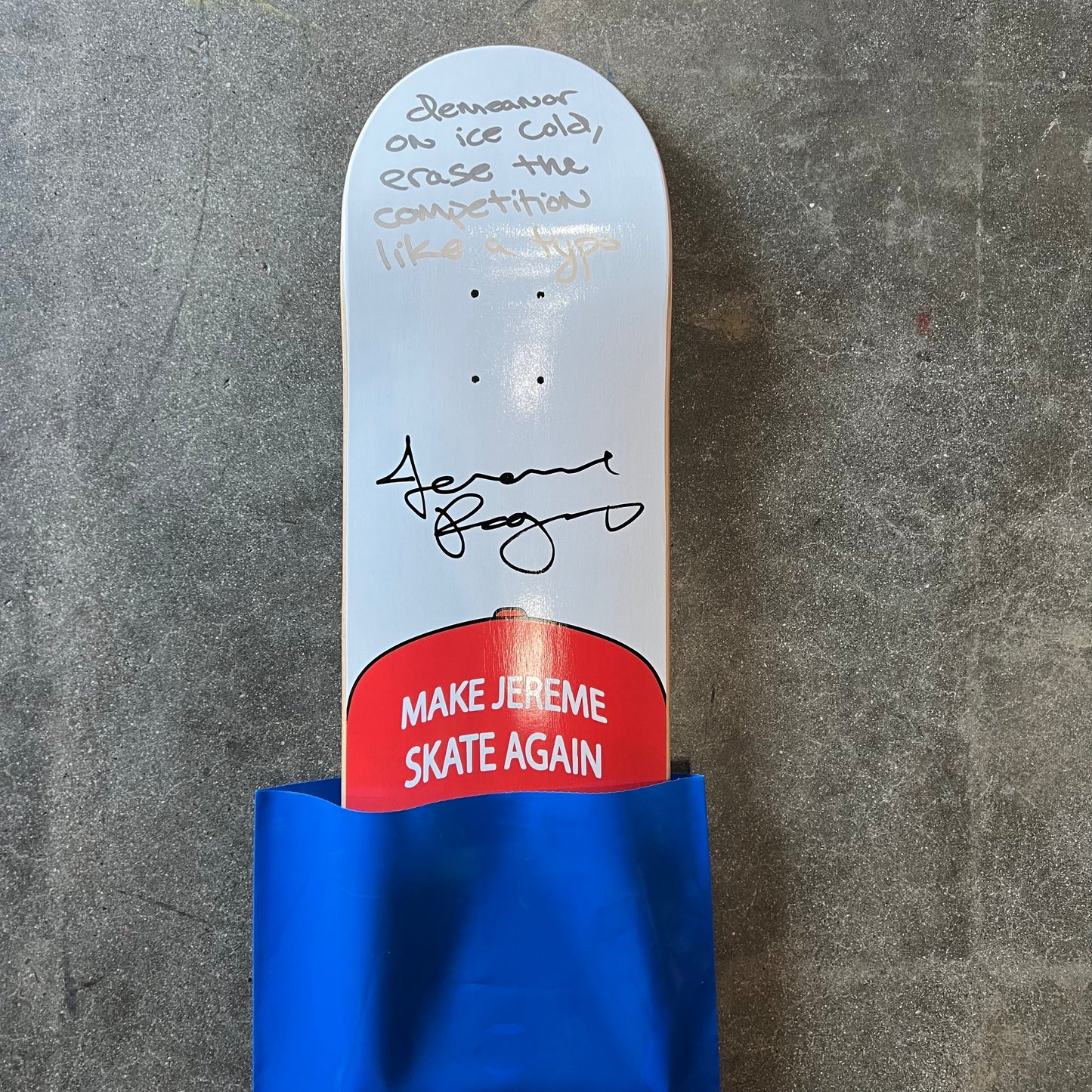 SIGNED Jereme Rogers MJSA Wallride Exclusive Autographed Skateboard Deck
