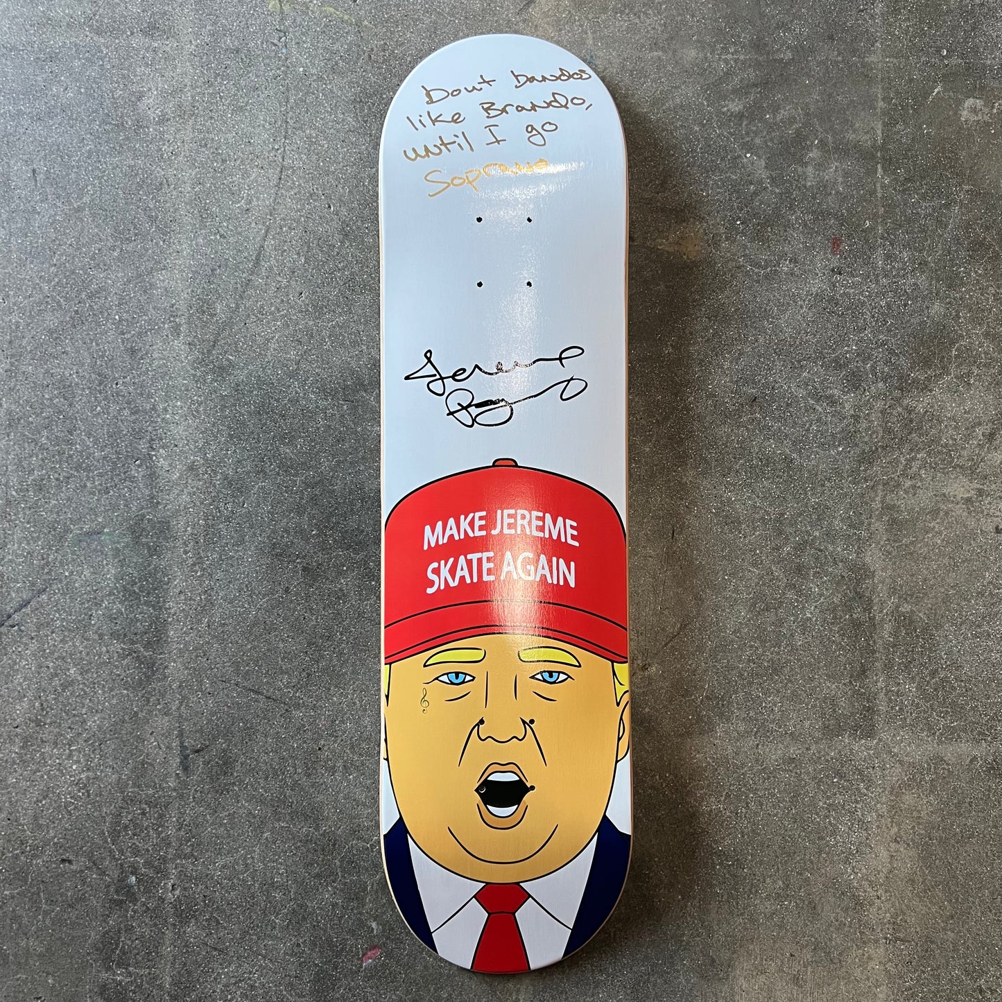 SIGNED Jereme Rogers MJSA Wallride Exclusive Autographed Skateboard Deck