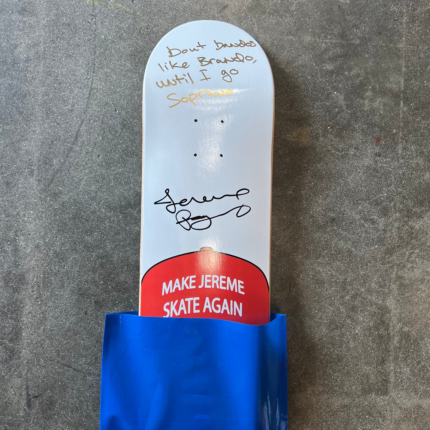 SIGNED Jereme Rogers MJSA Wallride Exclusive Autographed Skateboard Deck