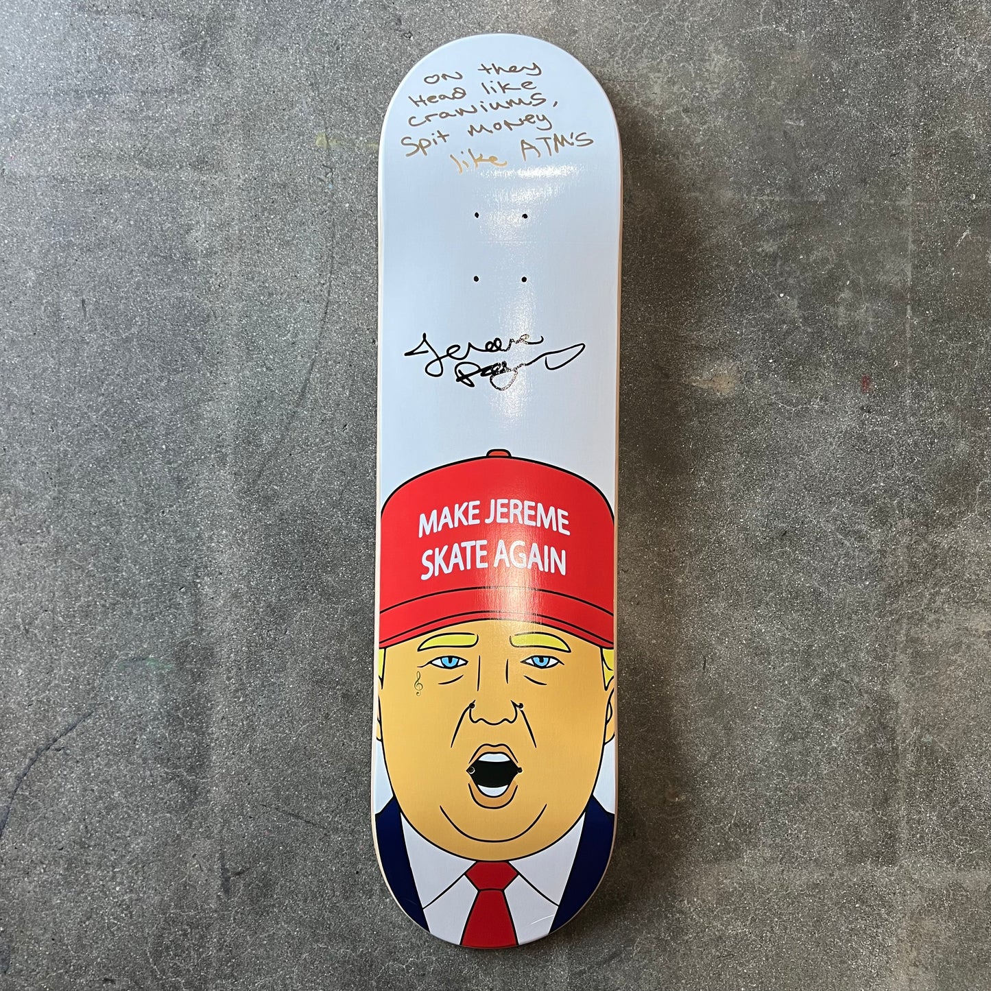 SIGNED Jereme Rogers MJSA Wallride Exclusive Autographed Skateboard Deck