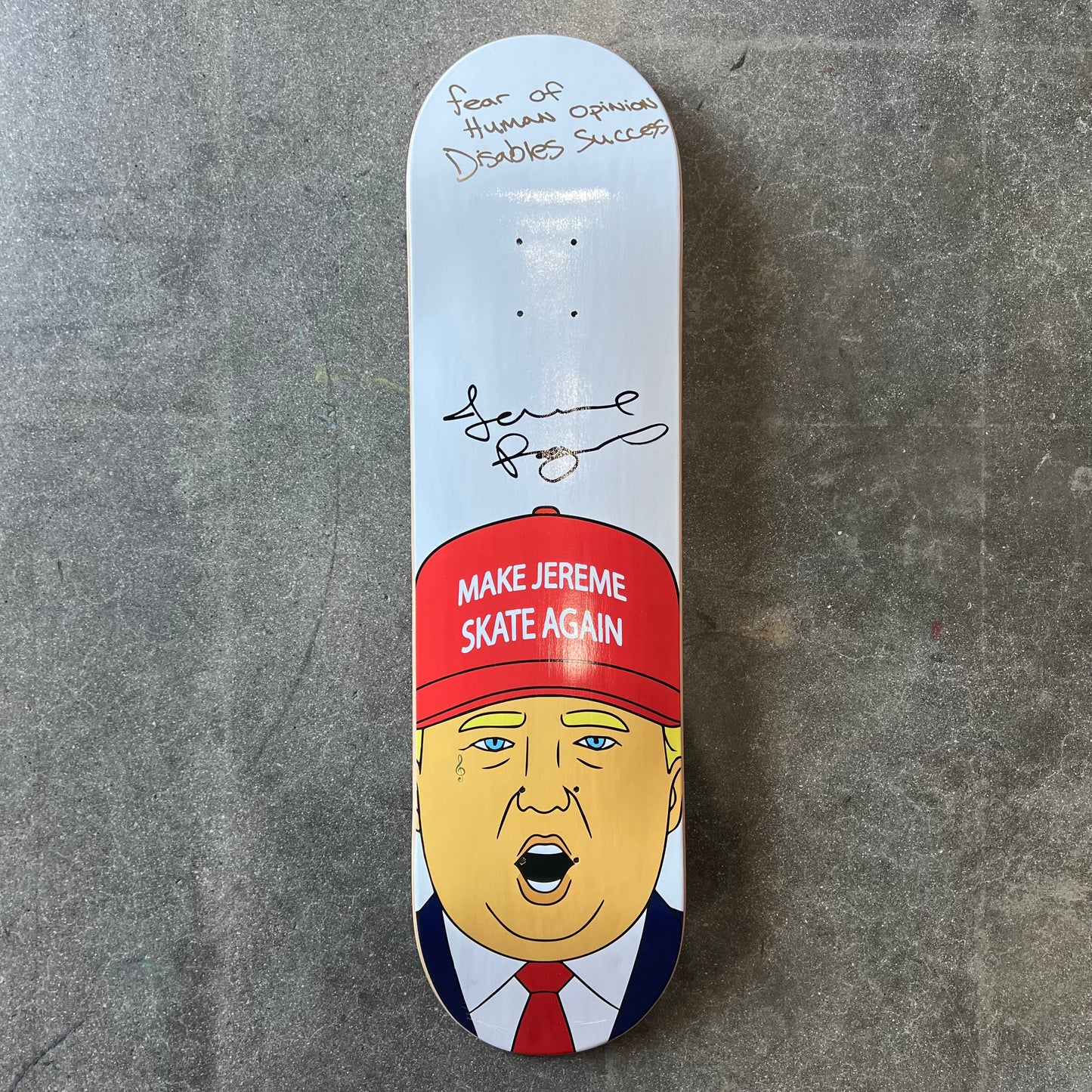 SIGNED Jereme Rogers MJSA Wallride Exclusive Autographed Skateboard Deck