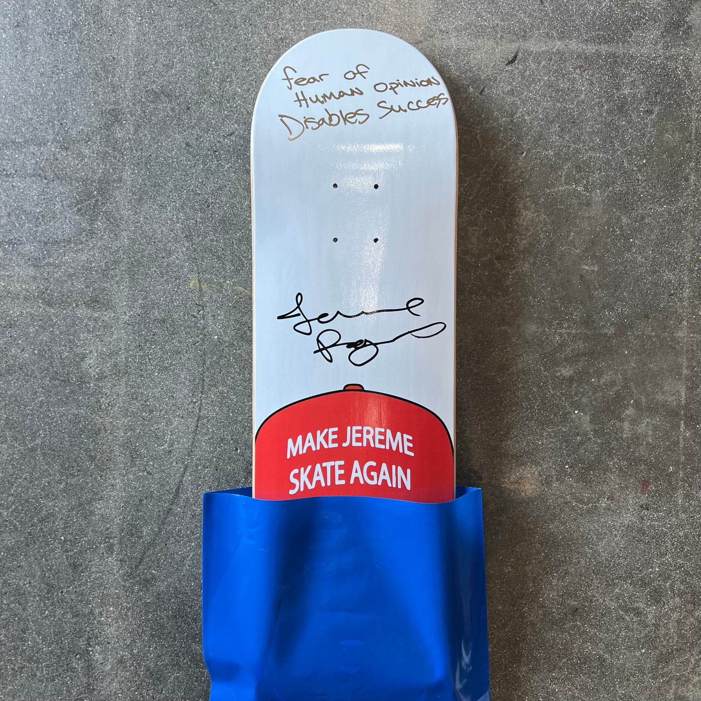 SIGNED Jereme Rogers MJSA Wallride Exclusive Autographed Skateboard Deck