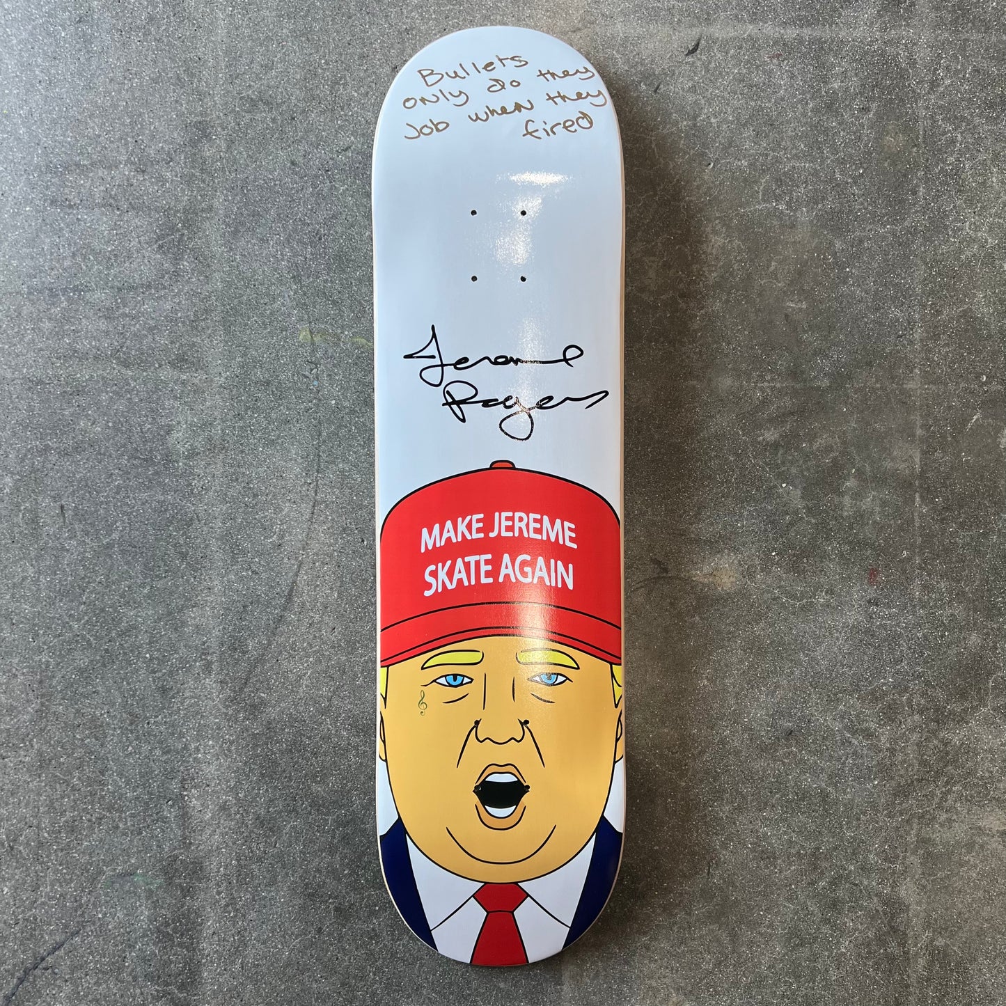 SIGNED Jereme Rogers MJSA Wallride Exclusive Autographed Skateboard Deck
