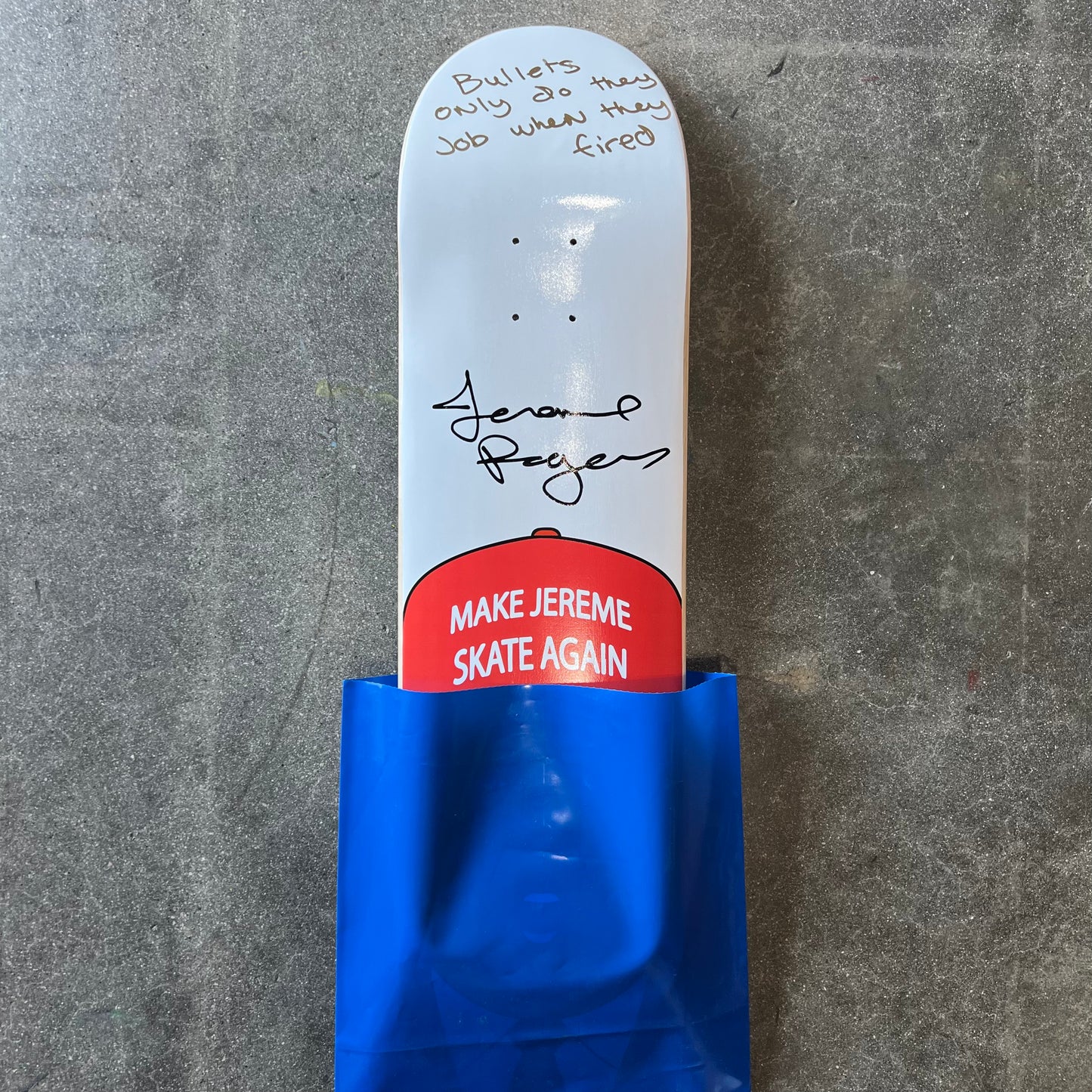 SIGNED Jereme Rogers MJSA Wallride Exclusive Autographed Skateboard Deck
