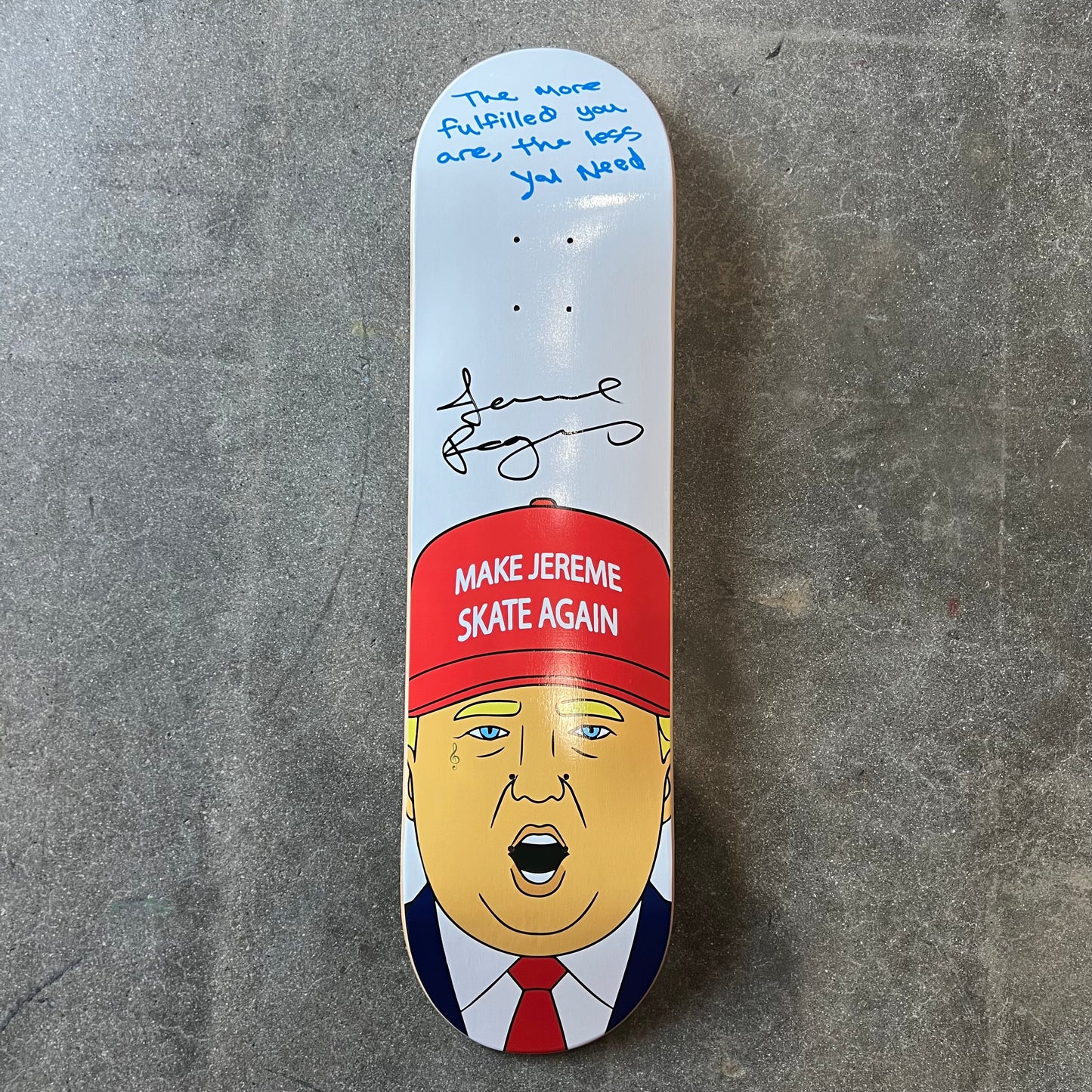 SIGNED Jereme Rogers MJSA Wallride Exclusive Autographed Skateboard Deck