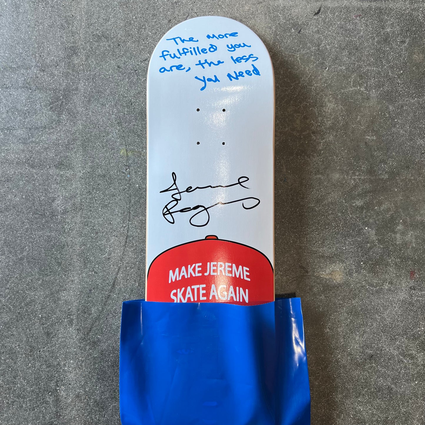 SIGNED Jereme Rogers MJSA Wallride Exclusive Autographed Skateboard Deck