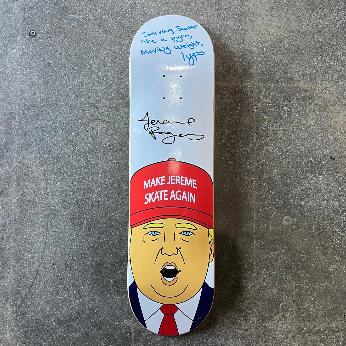 SIGNED Jereme Rogers MJSA Wallride Exclusive Autographed Skateboard Deck